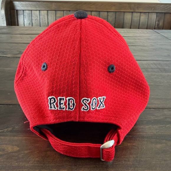 New Era Boston Red Sox Hat Mens OSFM Red Navy 9TWENTY Adjustable MLB Cap - Picture 5 of 12